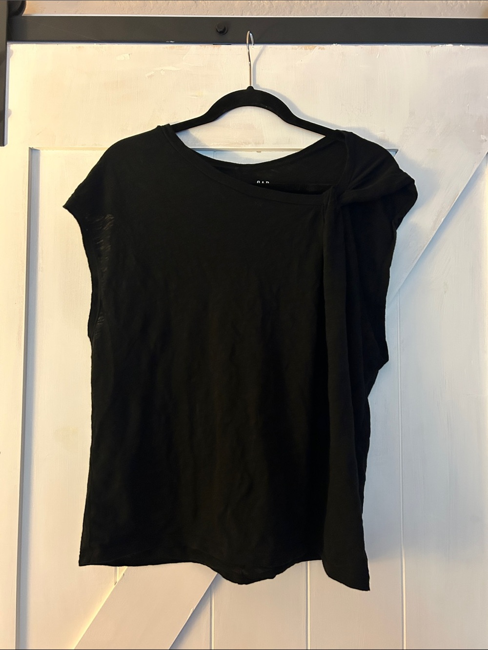 GAP Black Shoulder Knot Tank